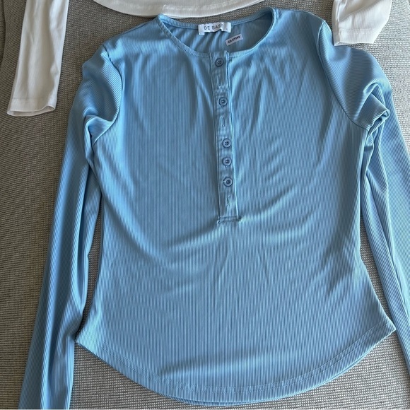 NWOT De base full sleeves buttoned shirts, tops, blouse, Small, white - Picture 2 of 7